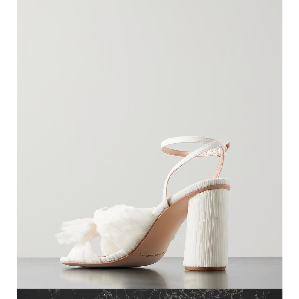 Loeffler Randall Camellia Pleated Bow Heel with Ankle Strap - Picture 5 of 8